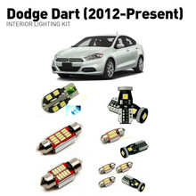 Luzes led internas para dodge dart 2012 + 10pc, kit de iluminação automotiva, lâmpadas canbus 2024 - compre barato