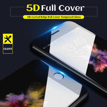 5D Full Cover Edges Curved Tempered Glass For iPhone 7  8 X Screen Protector For iPhone XR XS XS MAX 6 6S Plus Protective Film 2024 - buy cheap