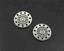 30pcs  Silver Color The sun pattern Round Charm Pendant DIY Necklace Bracelet Bangle Findings 12mm A1475 2024 - buy cheap