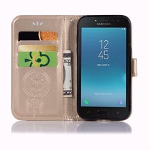 Coque FOR Samsuing J2 Core 2018 Phone Case PU Leather Cover Fundas Wallet Flip Owl wind chimes Relief Shell 2024 - buy cheap