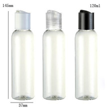 24x120ml limpar nova moda diy pet ombro redondo cosméticos e garrafa de loção com tampa de disco garrafa 2024 - compre barato