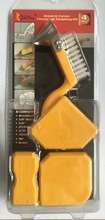 Selante raspador de silicone selante kit ferramenta calafetagem de espátula (4 peças) com uma escova ferramenta de remoção de aço inoxidável 2024 - compre barato