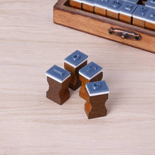 30pcs Retro Alphabet Letter Uppercase Lowercase Wooden Rubber Stamp Set Craft 2024 - buy cheap