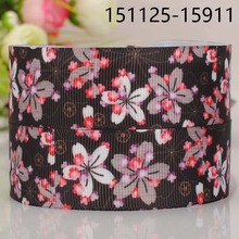 50 yards 1 " 25 mm Japanese flower pattern print grosgrain tape ribbon hair bow made in China free shipping 2024 - buy cheap