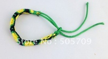12PCS Yellow/black Green woven Friendship Bracelets #20921 2024 - buy cheap