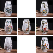 Цзиндэчжэнь винтажная керамическая ваза для цветов китайский традиционный стиль ваза с животными настольные поделки предметы интерьера горшки 2024 - купить недорого