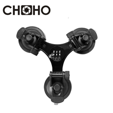 Suporte de ventosa do carro triângulo baixo ângulo para go pro herói 9 10 8 7 sjcam sj4000 xiaoyi xiaomi yi 4k gopro acessórios 2024 - compre barato