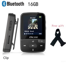 Клип MP3-плеер 16 Гб Профессиональный Bluetooth4.0 MP3 плеер Спорт время дисплей FM радио и Pedomater HIFI музыка Walkwan 2024 - купить недорого