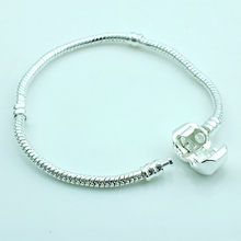 Jinglang moda metal link pulseiras prata cor cobra corrente com fecho diy frisado pulseiras jóias acessórios 2024 - compre barato