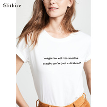 Slithice Fashion New Cotton T shirt Tees Harajuku Women's Summer tshirt Punk Letter Print t-shirts for lady female T-shirts 2024 - buy cheap