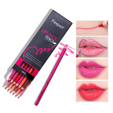 12 Colors/set 3 in 1 Waterproof Lipliner Multifunction Waterproof Lipstick Lip Liner Pencil Set Beauty Makeup Tool Kit 2024 - buy cheap