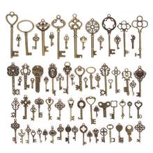 70 pcs Vintage Charms Mixed Keys Pendant Antique bronze key charms Fit Bracelets Necklace DIY Metal Jewelry Making #235063 2024 - buy cheap