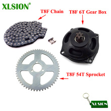 XLSION T8F 116L Chain + T8F 6T Gear Box + T8F 54T Rear Sprocket For 47cc 49cc Minimoto Pocket Bike 2024 - buy cheap