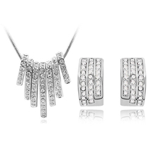 fashion silver plated tassel necklace and earrings jewelry setsG014 2024 - buy cheap