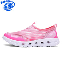 HUANQIU 2018 Fashion Casual Flats Breathable Mesh Shoes Summer Beach Aqua Shoes for Women Walking Shoes Sport Sneakers JH174 2024 - buy cheap