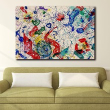 Quadros de parede sem teto, 1986 tela abstrata e colorida, quadros para sala de estar, escritório, moderno, pintura a óleo sem moldura 2024 - compre barato