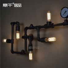 Edison Industrial Vintage Metal Water Pipe Wall Lamp Max 200W With 5 Lights Painted Finish Cafe Bar Coffee Shop Hall Store Club 2024 - buy cheap