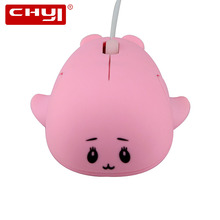 Chyi mini mouse ótico de computador, mouse fofo para menina com fio mouse de pc 1200dpi cabo usb óptico 3d para presente para crianças notebook 2024 - compre barato