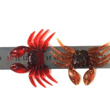 Artificial cebo de cangrejos cebo 3D simulación cebo suave de pesca de Señuelos de Pesca para Bass equipo de pesca de truchas Accesorios 2024 - compra barato