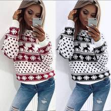 2018 Women Lady Jumper Sweater Pullover Tops Coat Christmas Winter Womens Ladies Warm Brief Sweaters Clothing 2024 - buy cheap