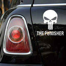 14*13CM Ghost Ghost Rider The Punisher Car Sticker Skull Funny Car Styling Stickers Car Decoration 2024 - buy cheap