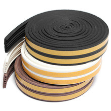 5Meter E-type Foam Draught Seal Strip Self-Adhesive Window Door Excluder Rubber Weatherstrip Sealed Collision Strip 2024 - buy cheap