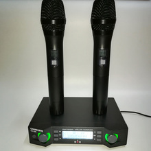 Sistema de micrófono inalámbrico de dos canales UHF micrófono portátil Micro Mic con receptor transmisor para conferencia de enseñanza 2024 - compra barato