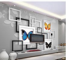 3D wallpaper 3d tv wall paper 3 d geometric abstraction butterfly dream living room TV setting wall wallpaper 2024 - buy cheap