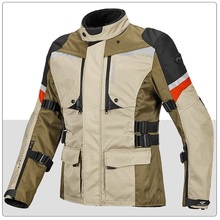 Frete grátis 1 pçs masculino motocross moto cordura têxtil à prova dwaterproof água quente jaquetas ce jaqueta de motocicleta blindada com 7 peças almofadas 2024 - compre barato