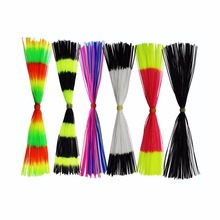 6 pacotes Iscas De Pesca Jig Squid Saia Saias de Silicone DIY Buzzbaits Spinnerbaits Colher Lâmina de Substituição Parte Voar Amarrando 2024 - compre barato