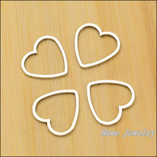 24 pcs Vintage love heart  zinc alloy charms pendant DIY  Necklace metal jewelry accessories Making 2024 - buy cheap