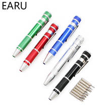 Multifunction 8 In 1 Mini Aluminum Precision Pen Screw Driver Screwdriver Set Repair Tools Kit for Cell Phone Hand tool Set 2024 - buy cheap