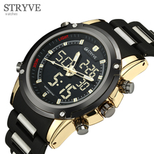 STRYVE Relojes Hombre Fashion Men's Watches Quartz Analog Date Clock Sports Military Waterproof Watch Men Relogio Masculino 2024 - buy cheap