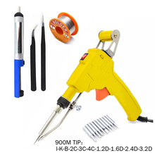 220V 60W Tin Soldering Iron Kit Automatic Send Tin Gun Electric Soldering Irons Solder Sucker Tweezers Wire Welding Tool 2024 - buy cheap