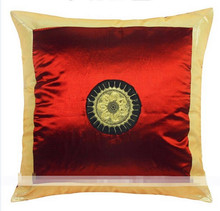 Frete grátis capa para almofada bordada de travesseiro de girassol capa para almofada de sofá de seda 2024 - compre barato