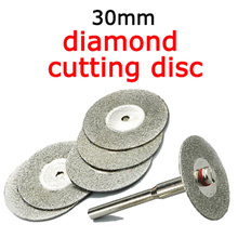 Mini disco de corte 30mm para dremel, acessórios de roda de moagem de diamante, ferramenta rotativa, lâmina de serra circular, disco de diamante abrasivo com 10 peças 2024 - compre barato