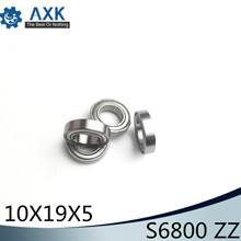 S6800ZZ Bearing 10*19*5 mm ( 10PCS ) ABEC-1 S6800 Z ZZ S 6800 440C Stainless Steel S6800Z Ball Bearings 2024 - buy cheap