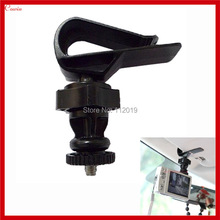 5pcs/lot Rotate CAR Sun shield Clip GPS DVR DV Mount Bracket Car Sun-Shade Camerra mount with 1/4 interface Screw Head 2024 - buy cheap