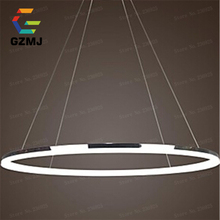 Wonderland Single Ring Acrylic Modern Design LED Pendant Light CE Lamp Art Decoration for Home Living Room Office Lustre PL-400 2024 - buy cheap