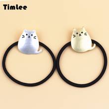 Timlee H076 Free shipping  Cute Manual Drip Grind Arenaceous Light Grace Cat Wire Rope And Women Hair Accessories Gift 2024 - buy cheap