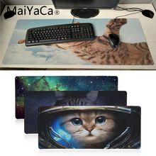 Maiyaca em estoque almofada borracha adorável gatos para mouse jogo bloqueio borracha grande mousepads tapete para teclado 2024 - compre barato