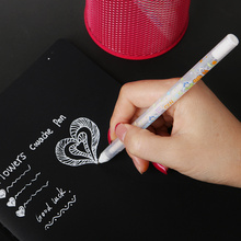 0.8MM White Ink Photo Album Gel Pen Stationery Office Learning Cute Unisex Pen Wedding Pen Gift For Kids Writing Supplies 2024 - buy cheap