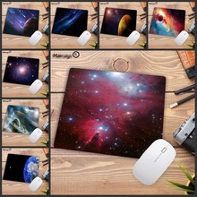 Mairuige grande promoção espaço planeta estrelas sistema pequeno tamanho teclado mouse pad computador computador tamanho esteira para 18x22cm decorar mesa 2024 - compre barato