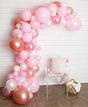 Balão de pastel metable, 100 pçs, 12/10 polegadas, blush, ouro rosa, branco, tira de decoração, casamento, aniversário, sem fita 2024 - compre barato