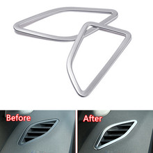 YAQUICKA 2x Car Front Dashboard AC Air Conditioner Vent Outlet Frame Trim Moulding For BMW 2 Series F45 F46 218i 220i 2015-2017 2024 - buy cheap