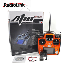 Radiolink-sistema de Control remoto para Dron y helicóptero, dispositivo con R12DS, receptor del transmisor de Radio TX RX, AT10, 2,4G, 10 canales 2024 - compra barato