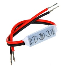 Wholesale 100 PCS DC12V 144W Mini Single Color LED Controller Brightness Dimmer for led 3528 5050 strip light 2024 - buy cheap