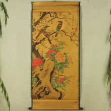 Exquisite Chinese Antique collection Imitation ancient Three birds picture 2024 - buy cheap