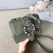 Pearl Crossbody Bags For Women 2019 PU Leather Luxury Handbags Designer Sac A Main Ladies Diamonds Lock Shoulder Messenger Bag 2024 - buy cheap