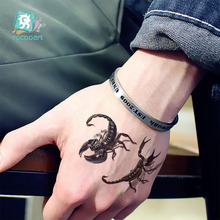 Small Size 3D Spider Tatoo Scorpion Temporary Tattoo Stickers For Men Halloween Fake Body Art Waterproof Tatouage 10.5x6cm 2024 - buy cheap